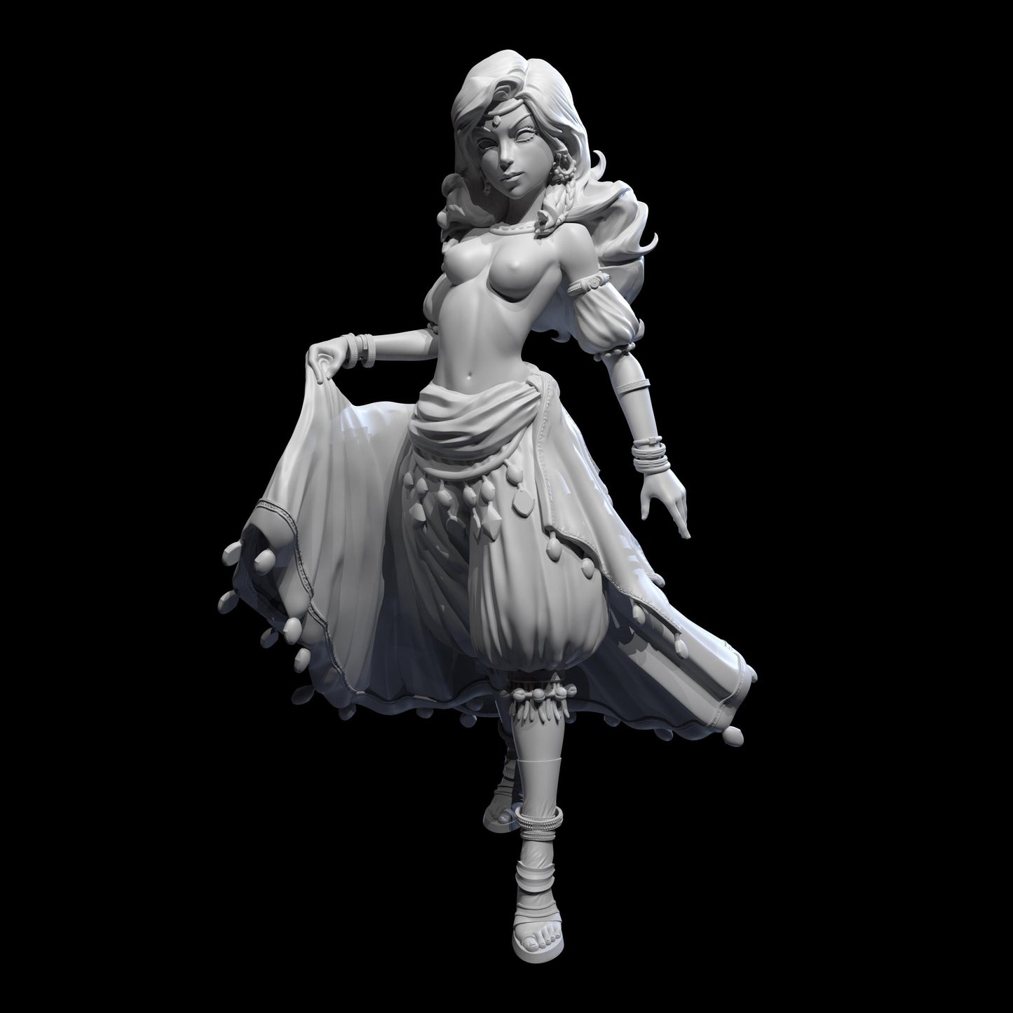 Yasmin Sunflare Miniature - 28mm / 32mm / 36mm - Standard & NSFW Variations - Lily's Minis - Resin Printed Miniature