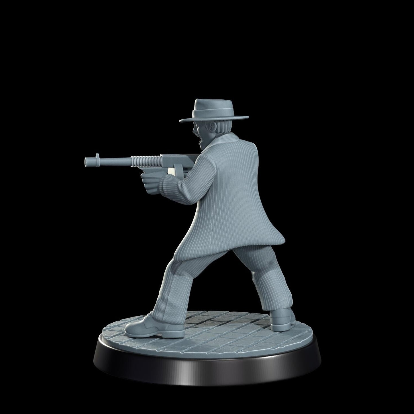 High Speed Horror Gangster Miniature - 28mm / 32mm / 36mm - Cosmondo - Resin Printed 3D Printed for TTRPGs