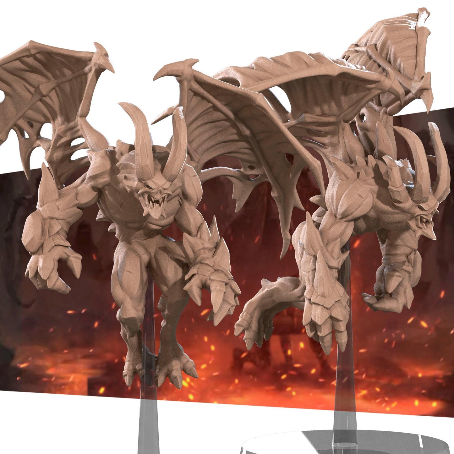 Gargoyle Minion Miniature (2 Variations) - Bite the Bullet - 28mm / 32mm / 36mm