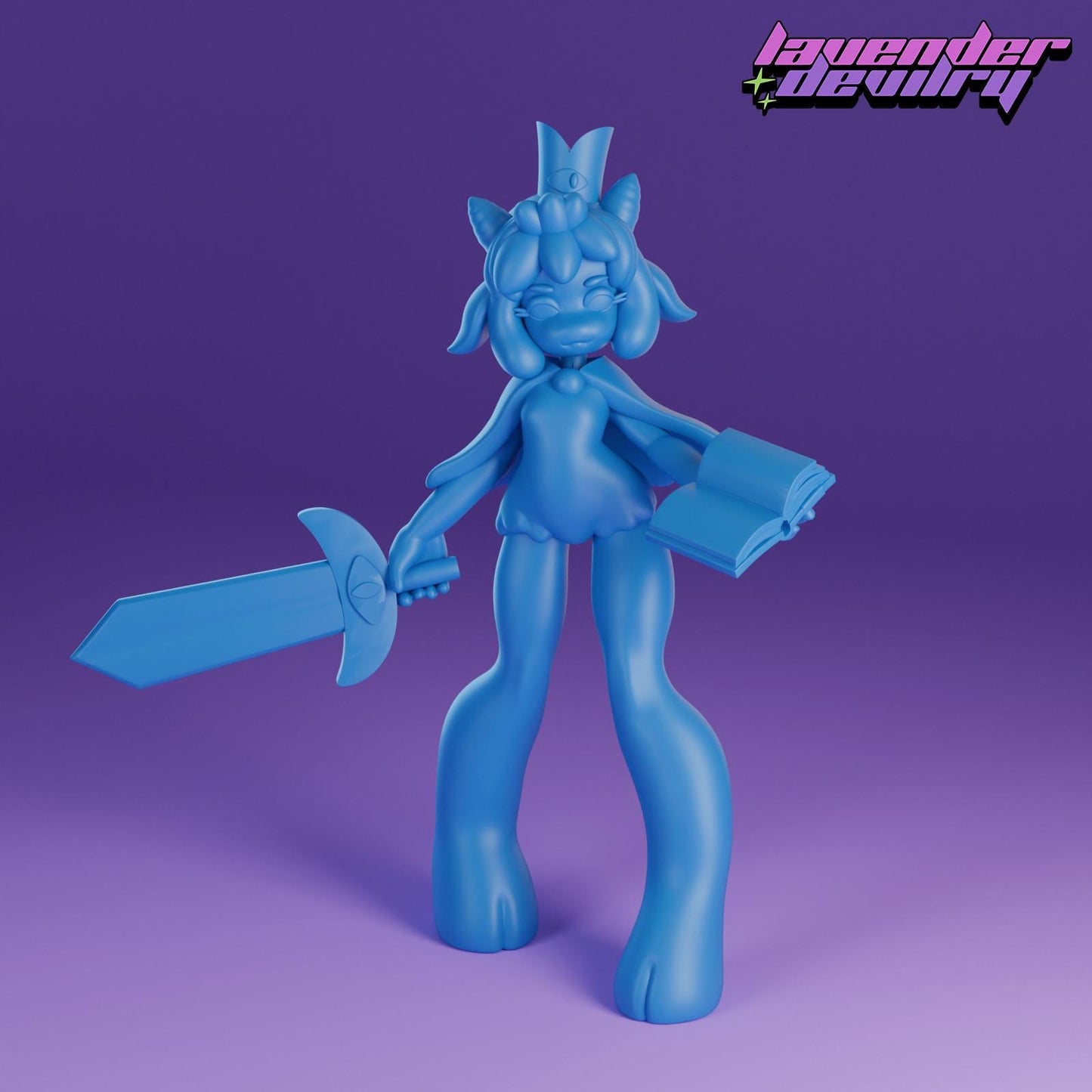 Lamb Cult Leader Miniature - 28mm / 32mm / 36mm / 75mm - Lavender Devilry - Resin Printed Figure for D&D, TTRPGs and Board Games