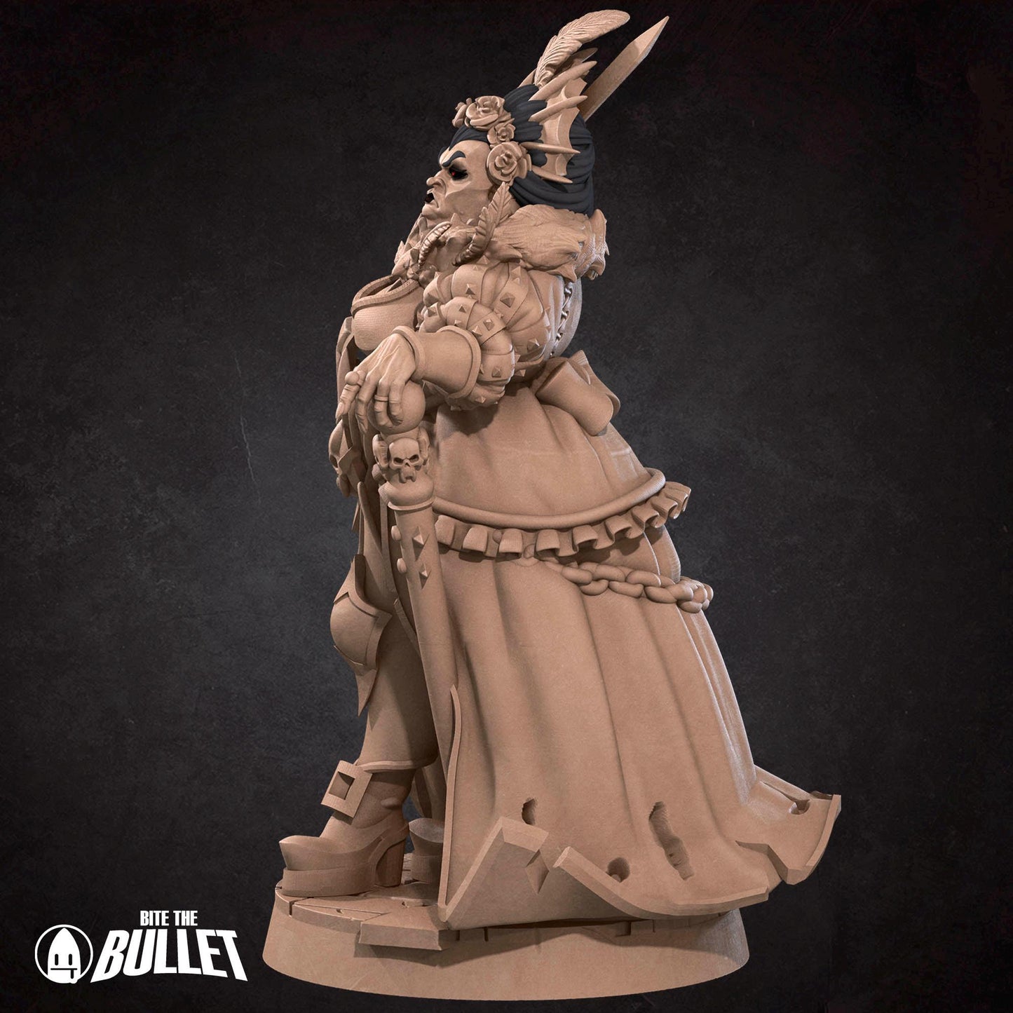 Vampire Countess Miniature - 28mm / 32mm / 36mm - Bite the Bullet - Resin Printed Figure for D&D, TTRPGs, and Board Games