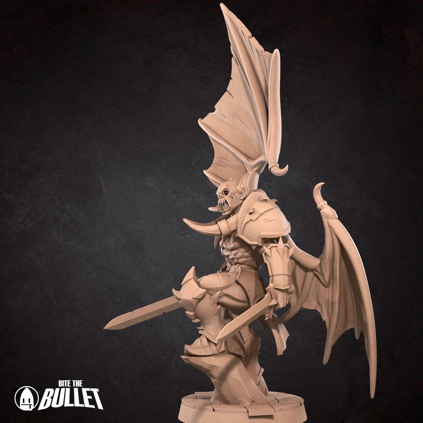 Vampire Fighter Miniature - 28mm / 32mm / 36mm - Bite the Bullet - Resin Printed Figure for D&D, TTRPGs, and Board Games