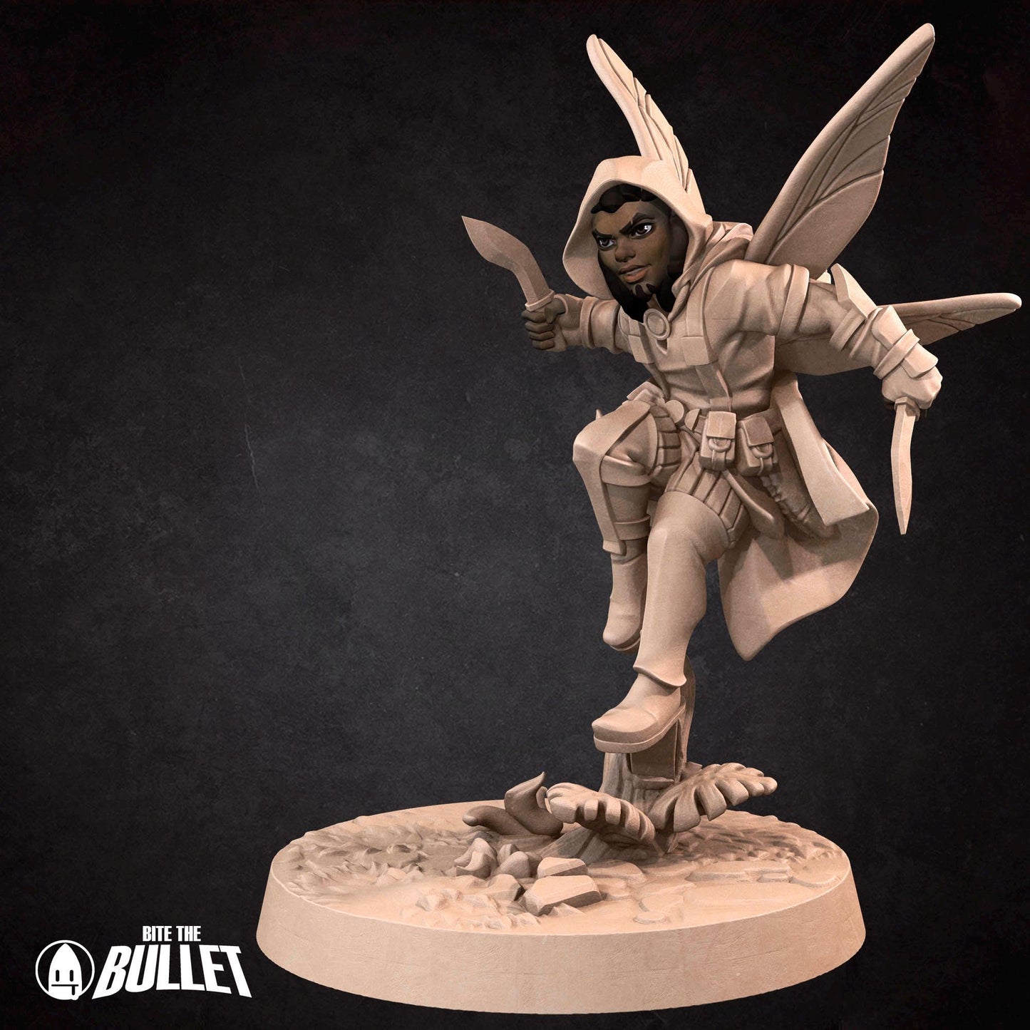 Pixie Rogue Miniature - 28mm / 32mm / 36mm - Bite the Bullet - Resin Printed Figure for D&D, TTRPGs, and Board Games