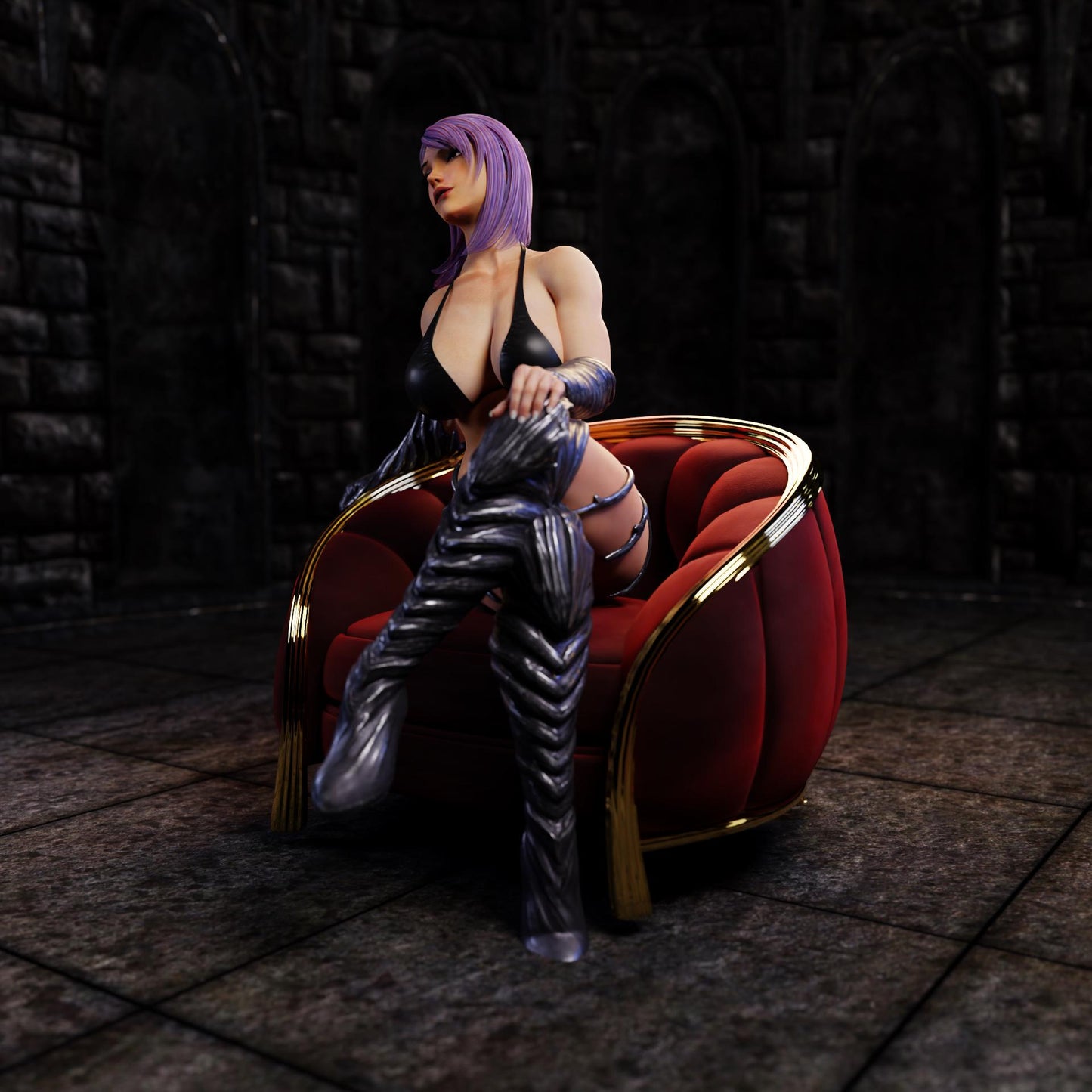 Witch of Desire Lira Miniature - 28mm / 32mm / 36mm / 75mm - Standard & NSFW Variations - QB Works