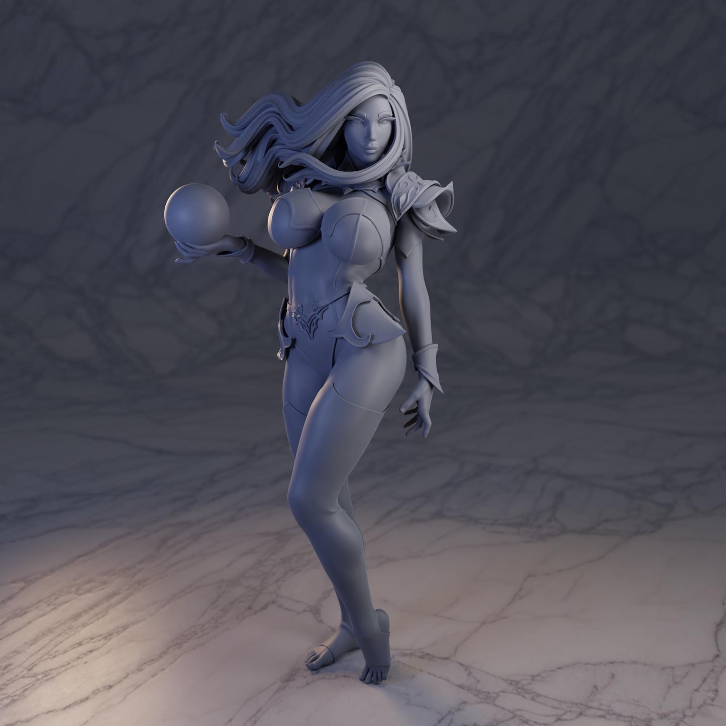 Celestial Oracle Miniature - 28mm / 32mm / 36mm / 75mm - Standard & NSFW Variations - QB Works