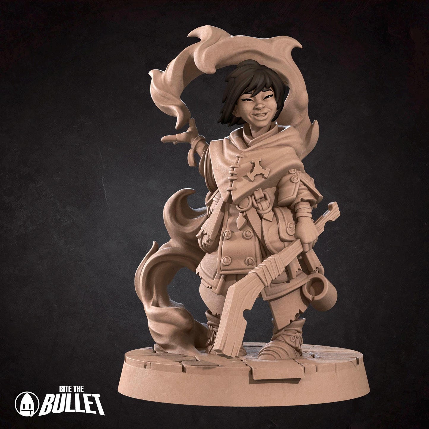 Human Kineticist Miniature - 28mm / 32mm / 36mm - Bite the Bullet - Resin Printed Figure for D&D, TTRPGs, and Board Games