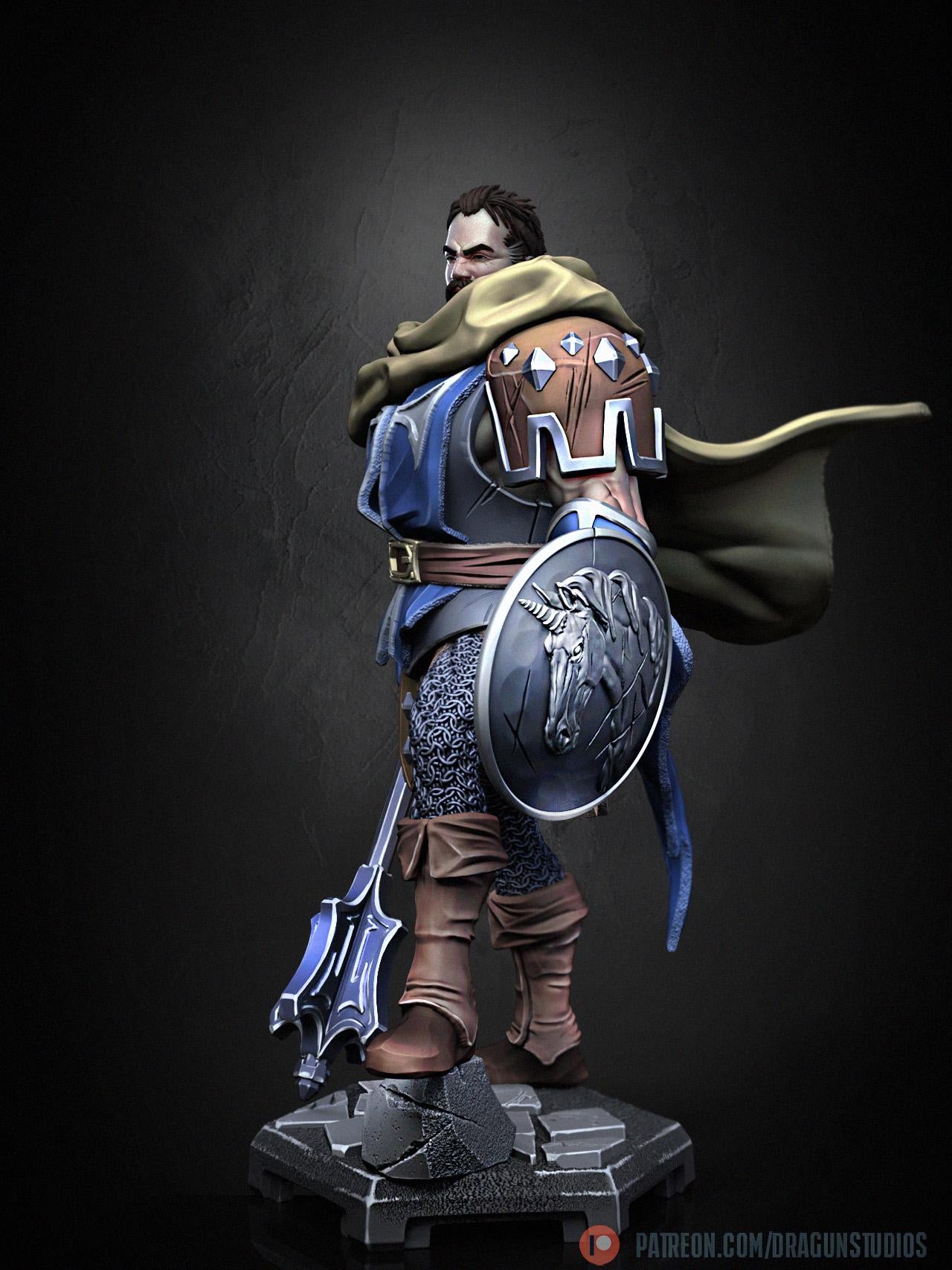 Greldon Miniature - DraGun Studios - 28mm / 32mm / 36mm / 75mm