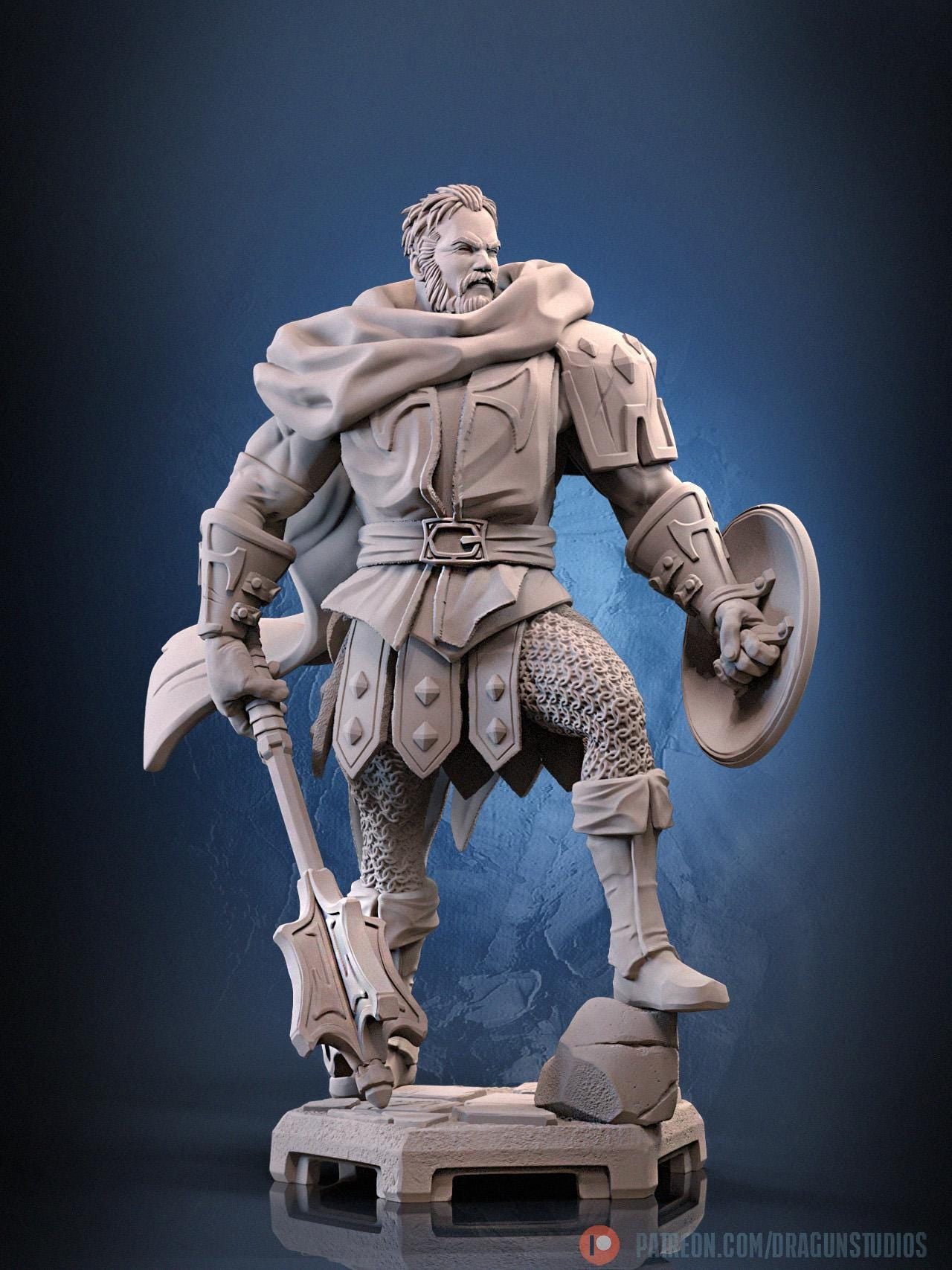 Greldon Miniature - DraGun Studios - 28mm / 32mm / 36mm / 75mm