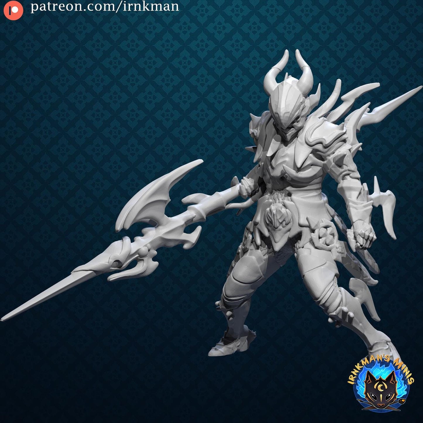 Dragoon Miniature - 28mm / 32mm / 36mm - Irnkman's Minis - Resin Printed Figure for D&D, TTRPGs, and Board Games