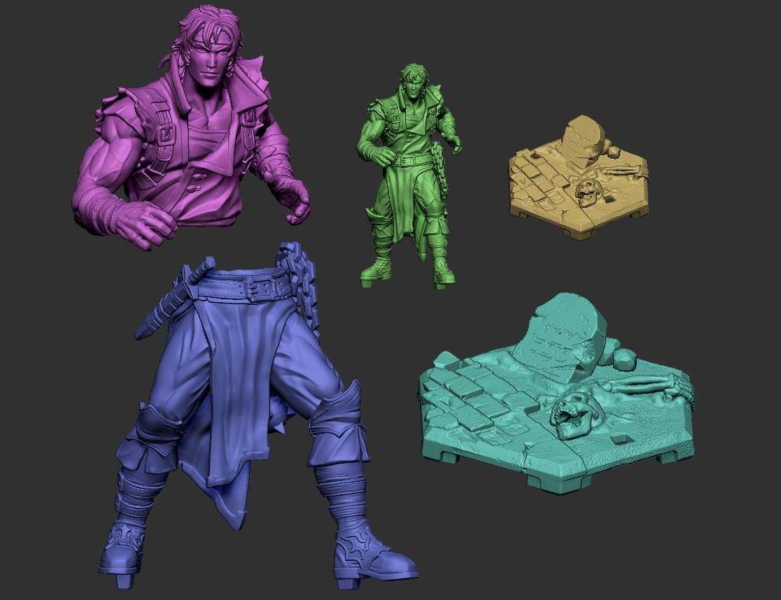Vampire Vanquisher (Rondo Ver.) Miniature - 28mm / 32mm / 36mm / 100mm - DraGun Studios