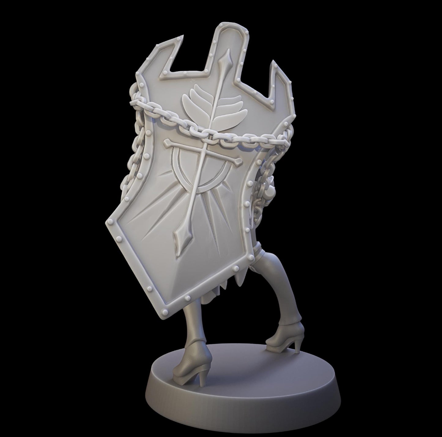 Heartbreaker Paladin Miniature - 28mm / 32mm / 36mm - Juancho's Minis - Resin Printed Figure for D&D, TTRPGs, and Board Games