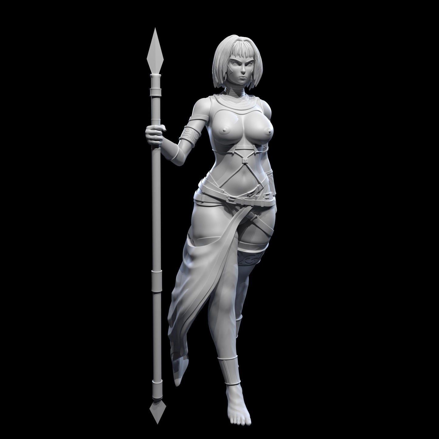 Tahira Stormborn Miniature - 28mm / 32mm / 36mm - Standard & NSFW Variations - Lily's Minis - Resin Printed Miniature