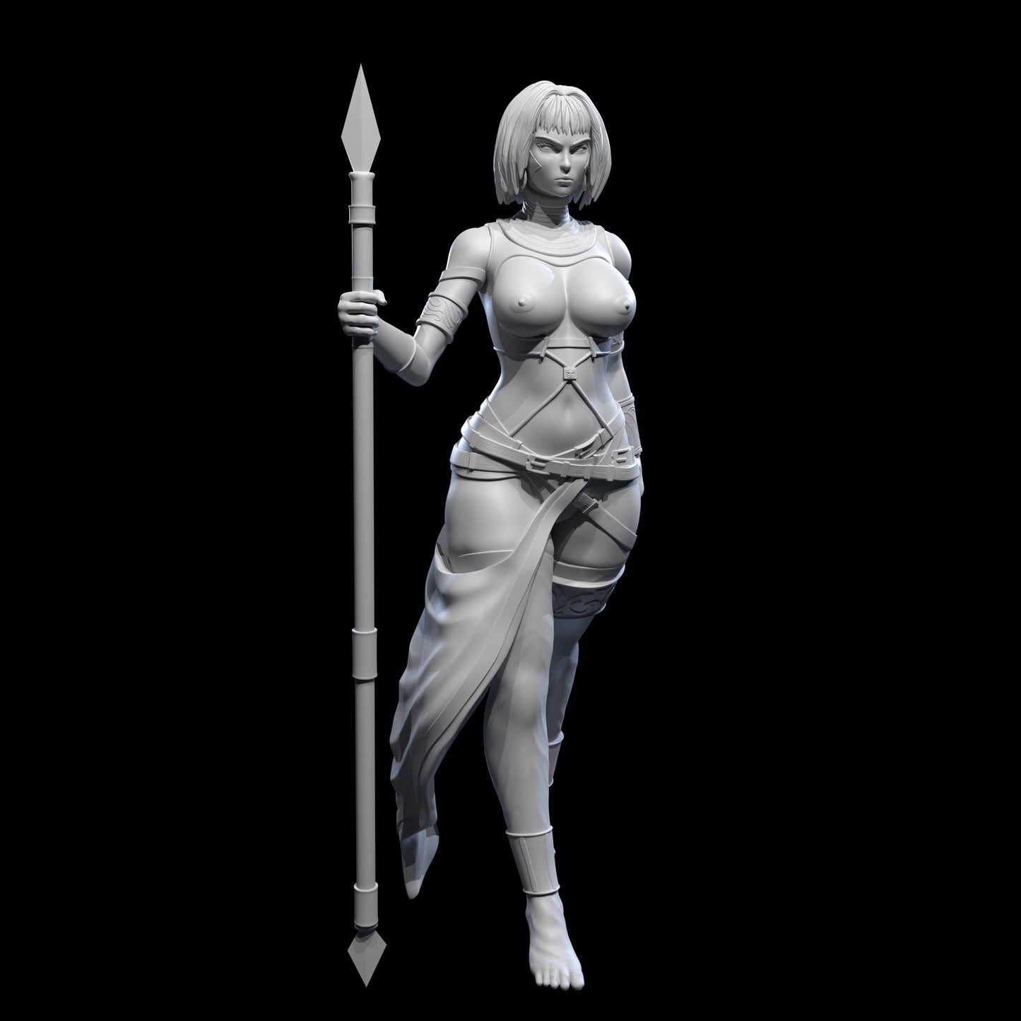 Tahira Stormborn Miniature - 28mm / 32mm / 36mm - Standard & NSFW Variations - Lily's Minis - Resin Printed Miniature