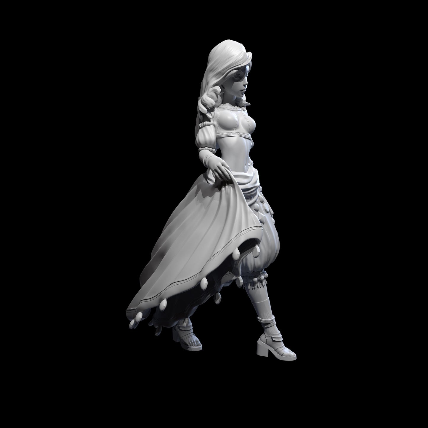 Yasmin Sunflare Miniature - 28mm / 32mm / 36mm - Standard & NSFW Variations - Lily's Minis - Resin Printed Miniature
