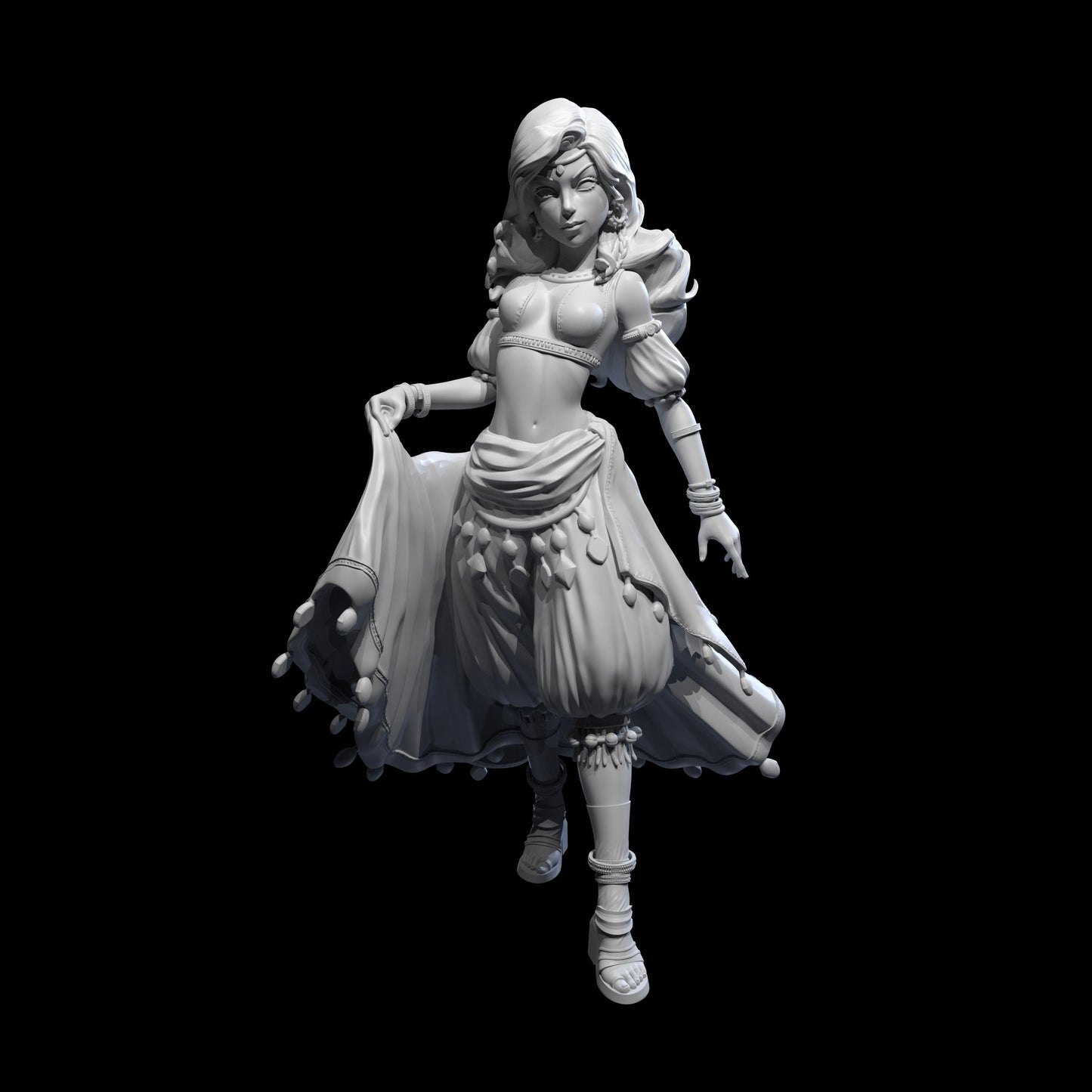 Yasmin Sunflare Miniature - 28mm / 32mm / 36mm - Standard & NSFW Variations - Lily's Minis - Resin Printed Miniature