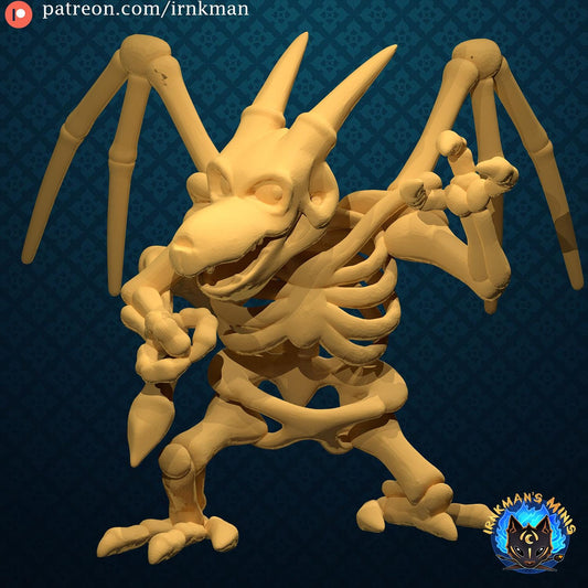 Dragon Zombie Miniature - 28mm / 32mm / 36mm - Irnkman's Minis - Resin Printed Figure for D&D, TTRPGs, and Board Games