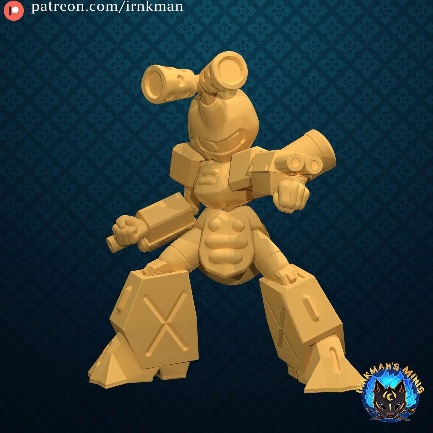 Beetle Bot Miniature - 28mm / 32mm / 36mm - Irnkman's Minis - Resin Printed Figure for D&D, TTRPGs, and Board Games