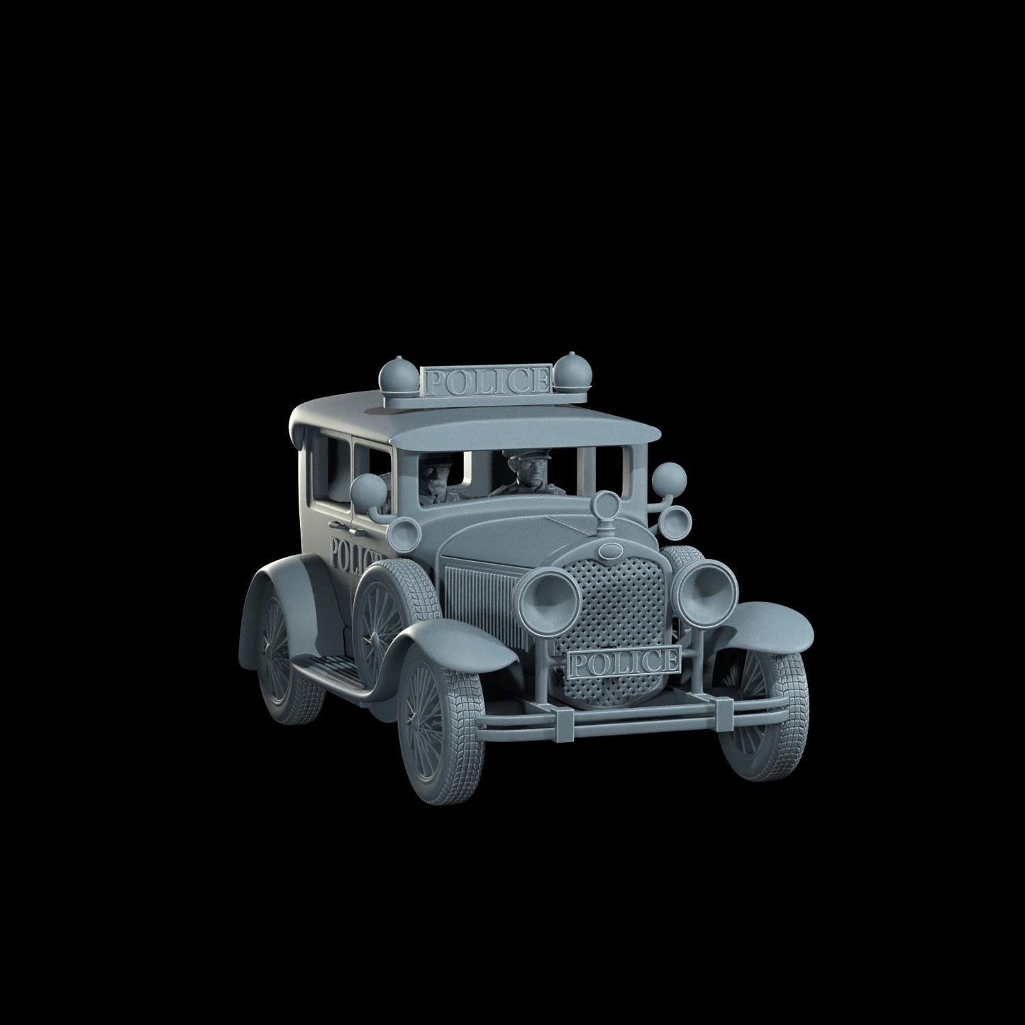 Fjord Police Vehicle Miniature - 28mm / 32mm / 36mm - Civilian & Police Variations - Cosmondo