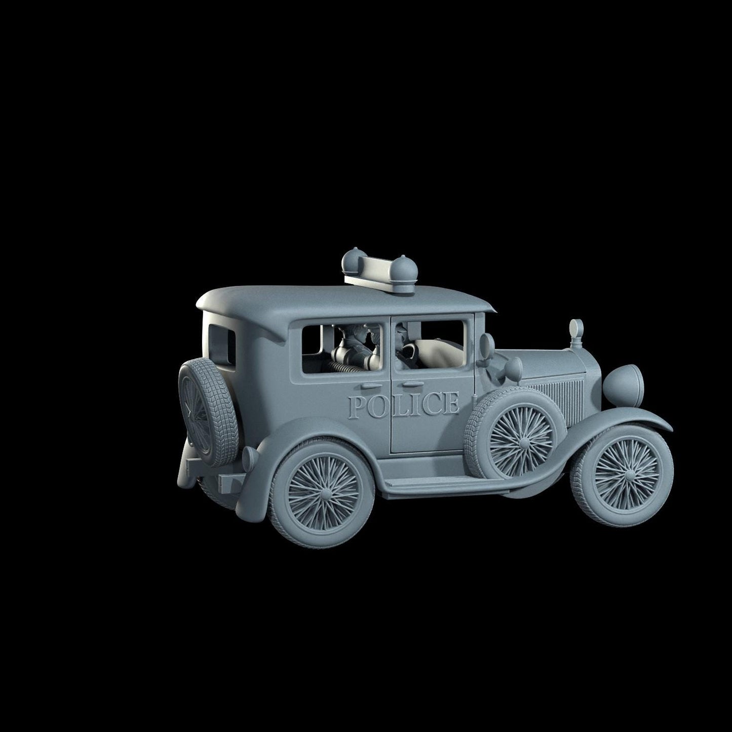 Fjord Police Vehicle Miniature - 28mm / 32mm / 36mm - Civilian & Police Variations - Cosmondo