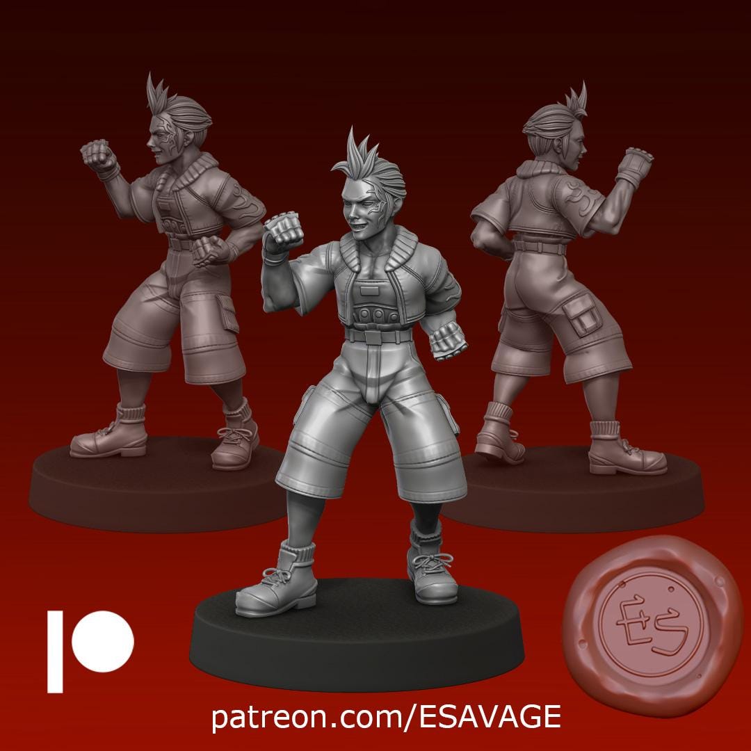 Chicken Wuss Miniature - 28mm / 32mm / 36mm - Ethan Savage Studios - Resin Printed Figure for D&D, TTRPGs, and Board Games