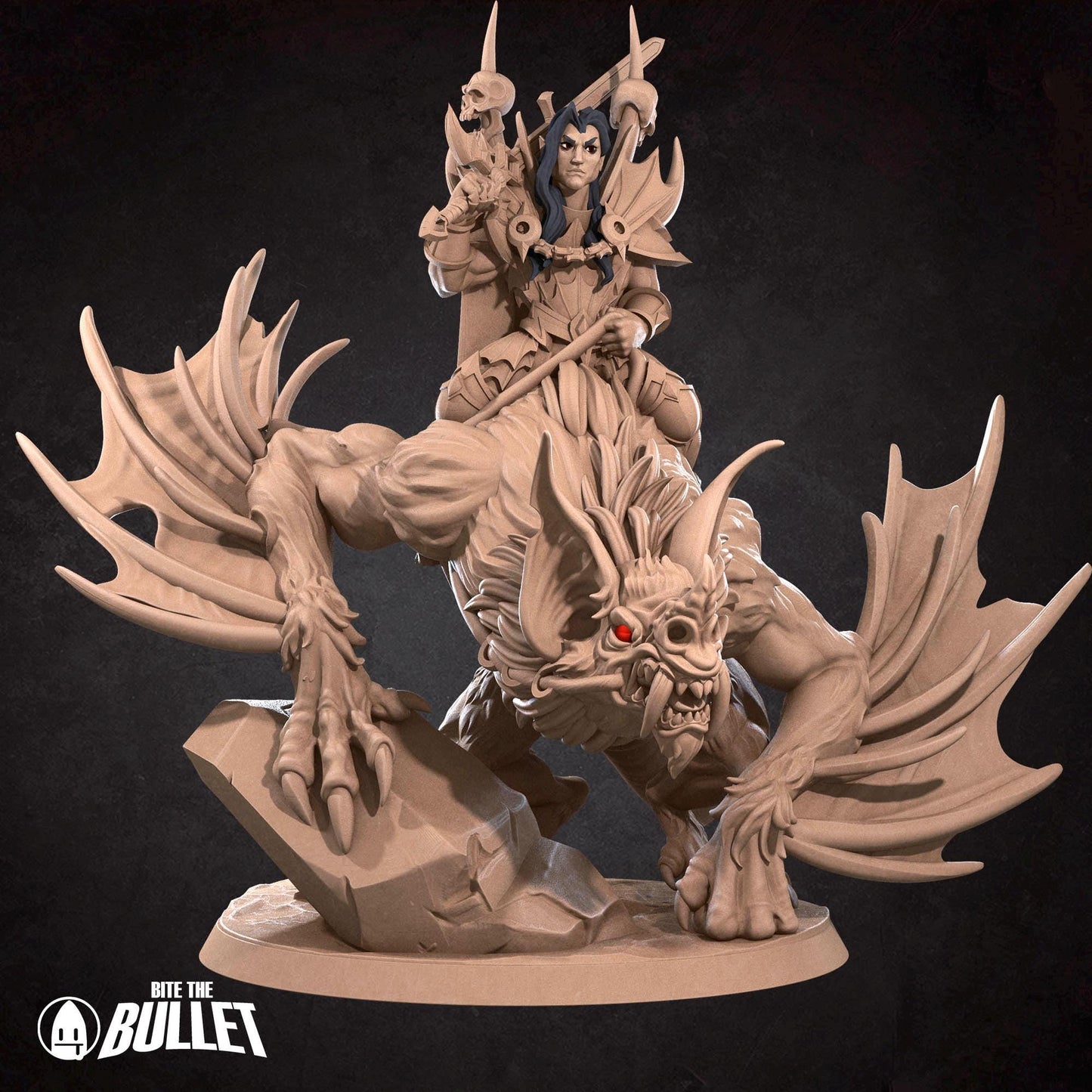 Vampire Commander Miniature - 28mm / 32mm / 36mm - Bite the Bullet - Resin Printed Figure for D&D, TTRPGs, and Board Games