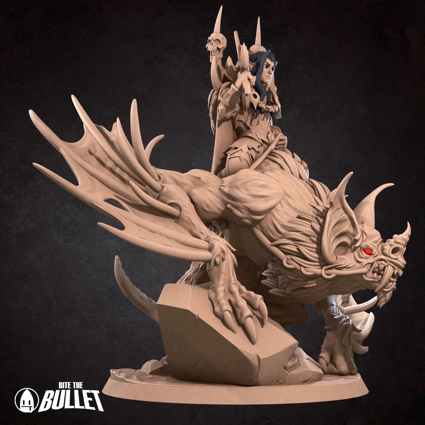 Vampire Commander Miniature - 28mm / 32mm / 36mm - Bite the Bullet - Resin Printed Figure for D&D, TTRPGs, and Board Games