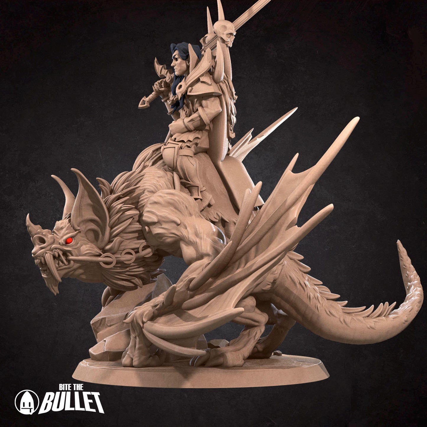 Vampire Commander Miniature - 28mm / 32mm / 36mm - Bite the Bullet - Resin Printed Figure for D&D, TTRPGs, and Board Games