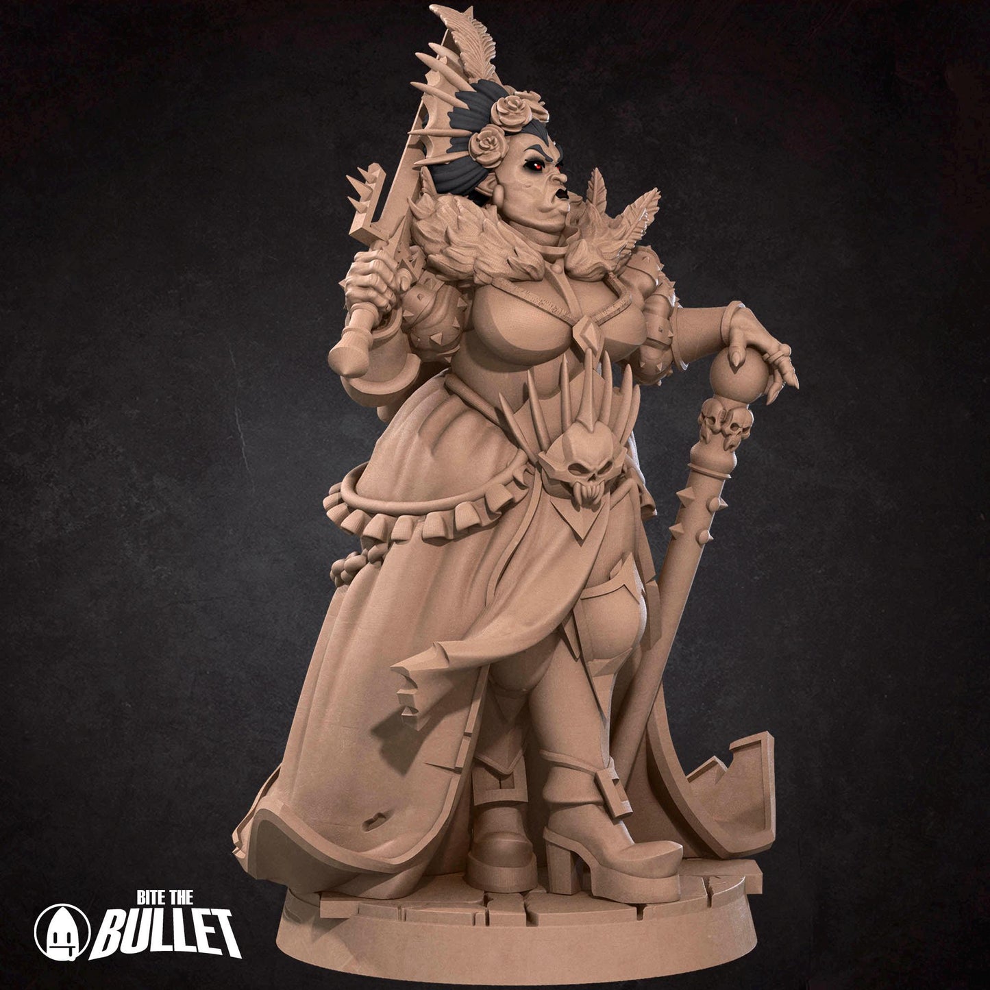 Vampire Countess Miniature - 28mm / 32mm / 36mm - Bite the Bullet - Resin Printed Figure for D&D, TTRPGs, and Board Games