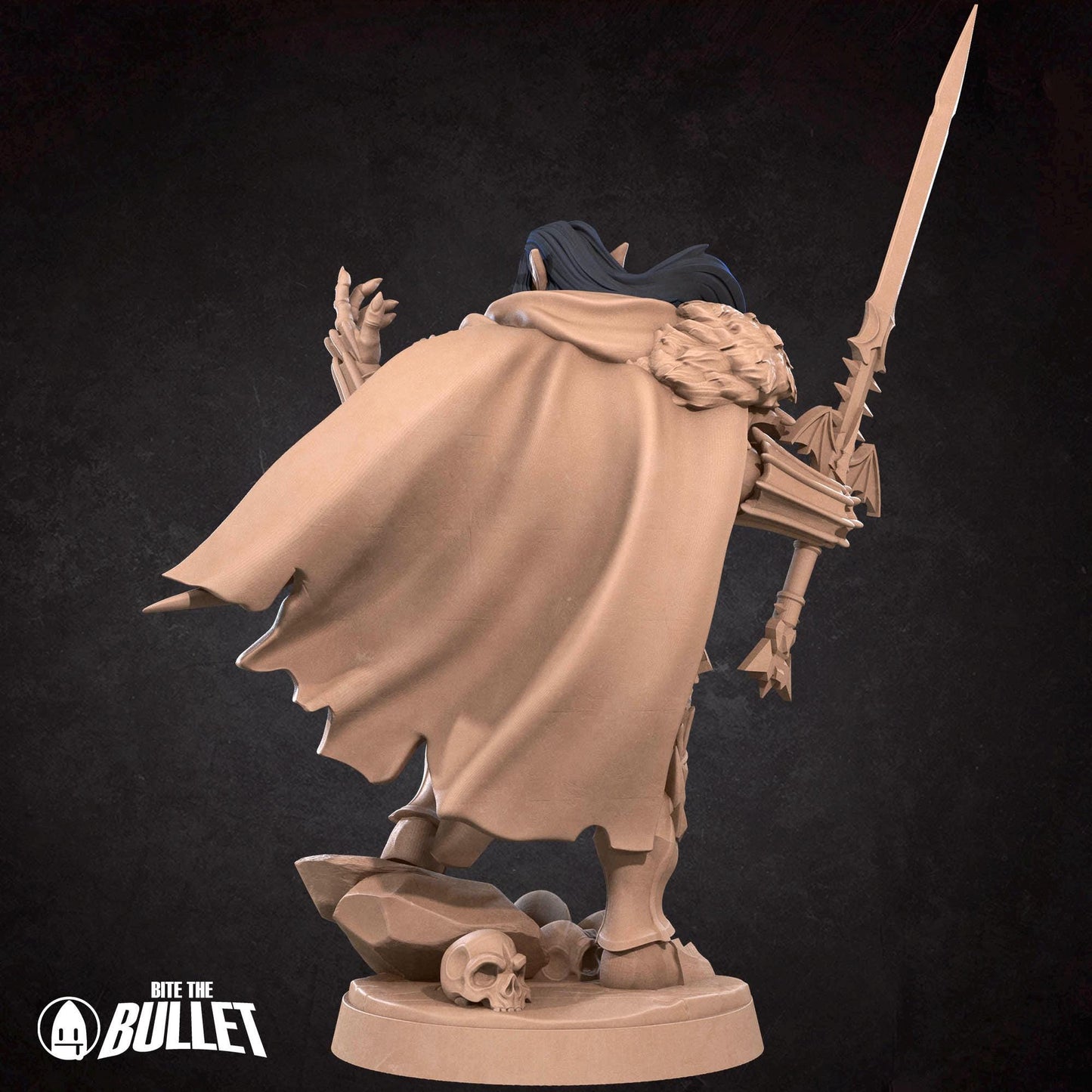 Vampire Warrior Miniature - 28mm / 32mm / 36mm - Bite the Bullet - Resin Printed Figure for D&D, TTRPGs, and Board Games