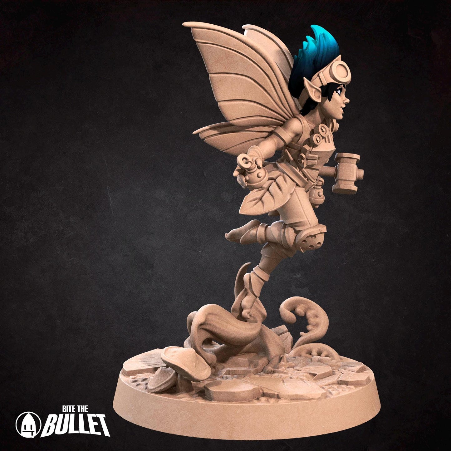 Pixie Artificer Miniature - 28mm / 32mm / 36mm - Bite the Bullet - Resin Printed Figure for D&D, TTRPGs, and Board Games