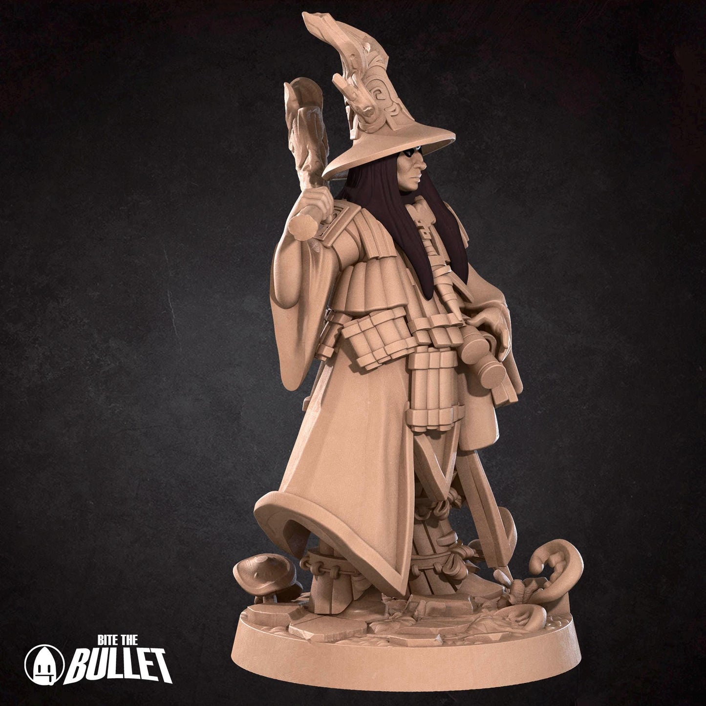 Human Animist Miniature - 28mm / 32mm / 36mm - Bite the Bullet - Resin Printed Figure for D&D, TTRPGs, and Board Games