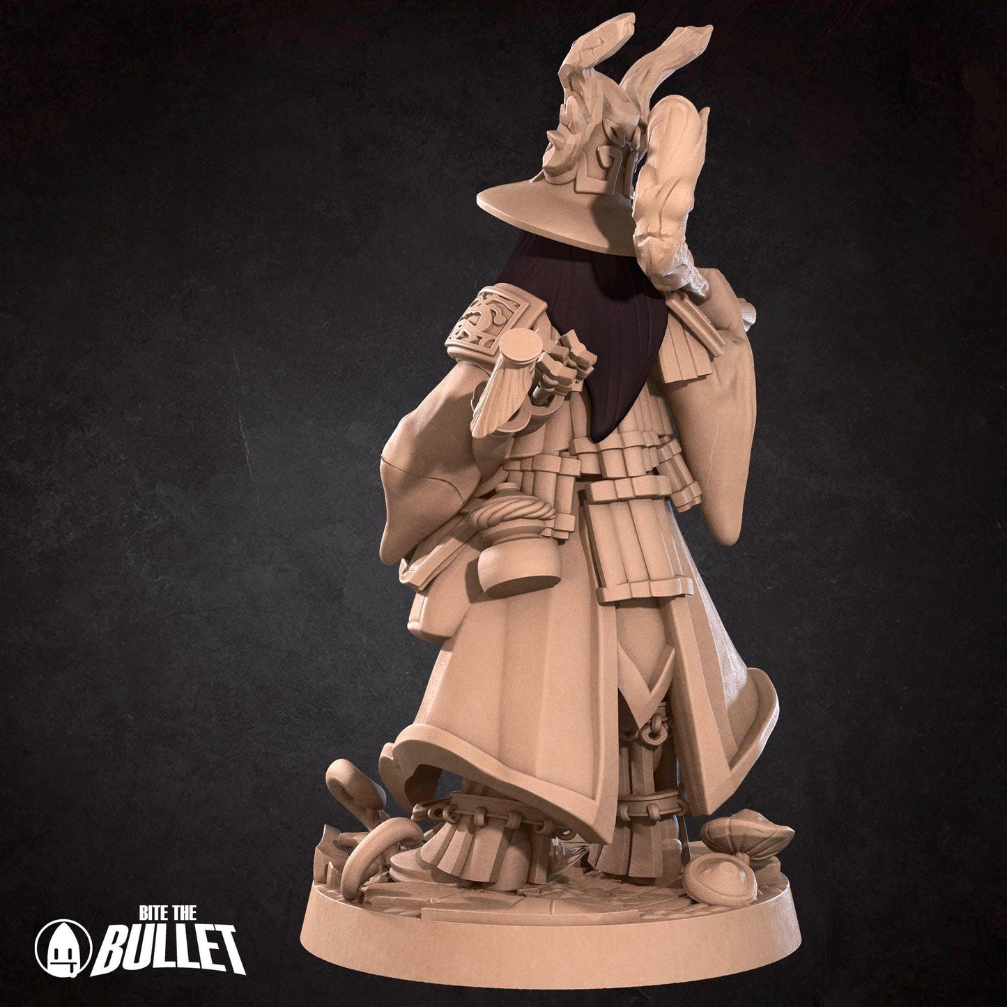 Human Animist Miniature - 28mm / 32mm / 36mm - Bite the Bullet - Resin Printed Figure for D&D, TTRPGs, and Board Games