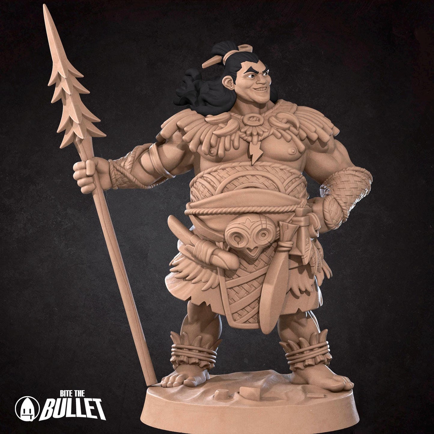 Human Exemplar Miniature - 28mm / 32mm / 36mm - Bite the Bullet - Resin Printed Figure for D&D, TTRPGs, and Board Games