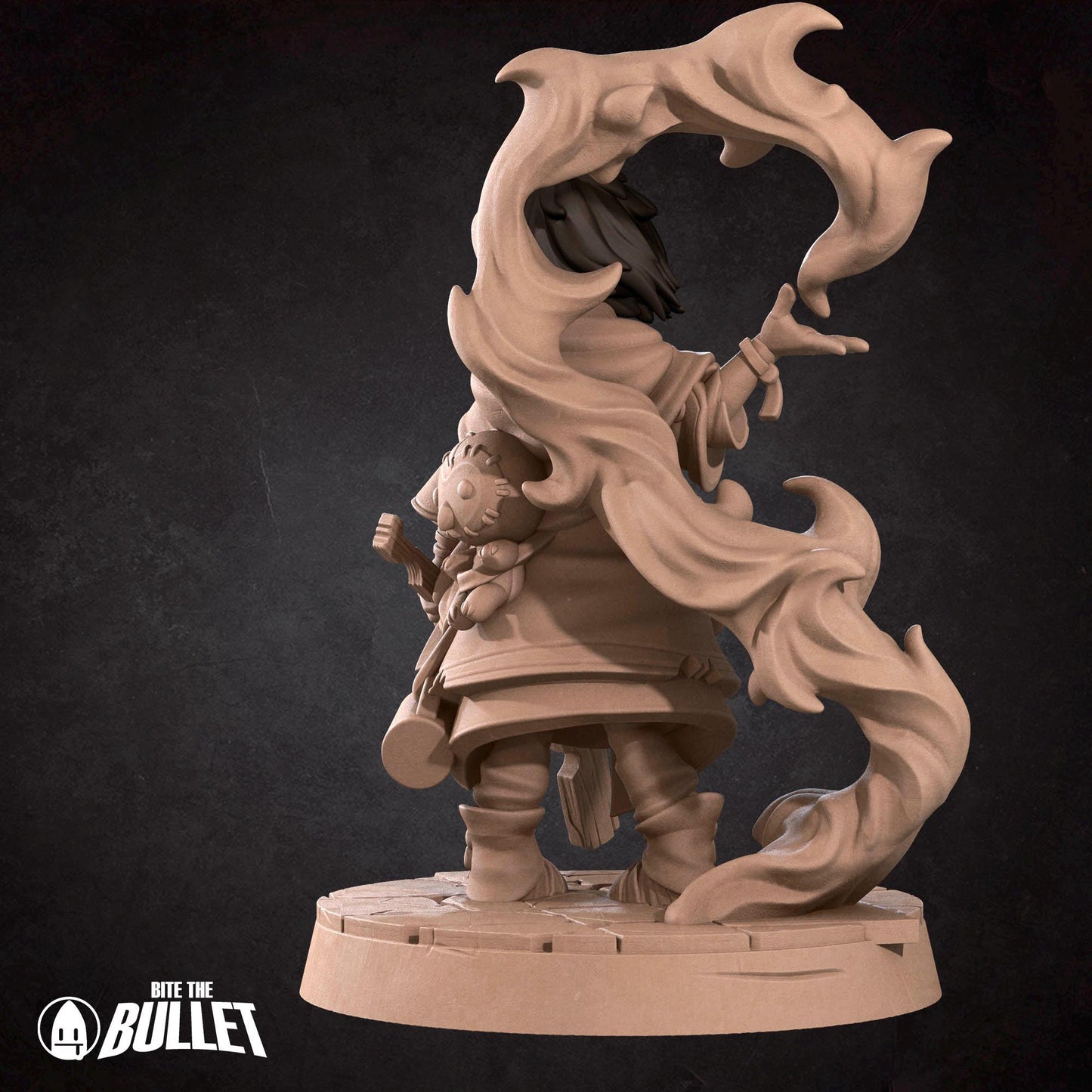 Human Kineticist Miniature - 28mm / 32mm / 36mm - Bite the Bullet - Resin Printed Figure for D&D, TTRPGs, and Board Games