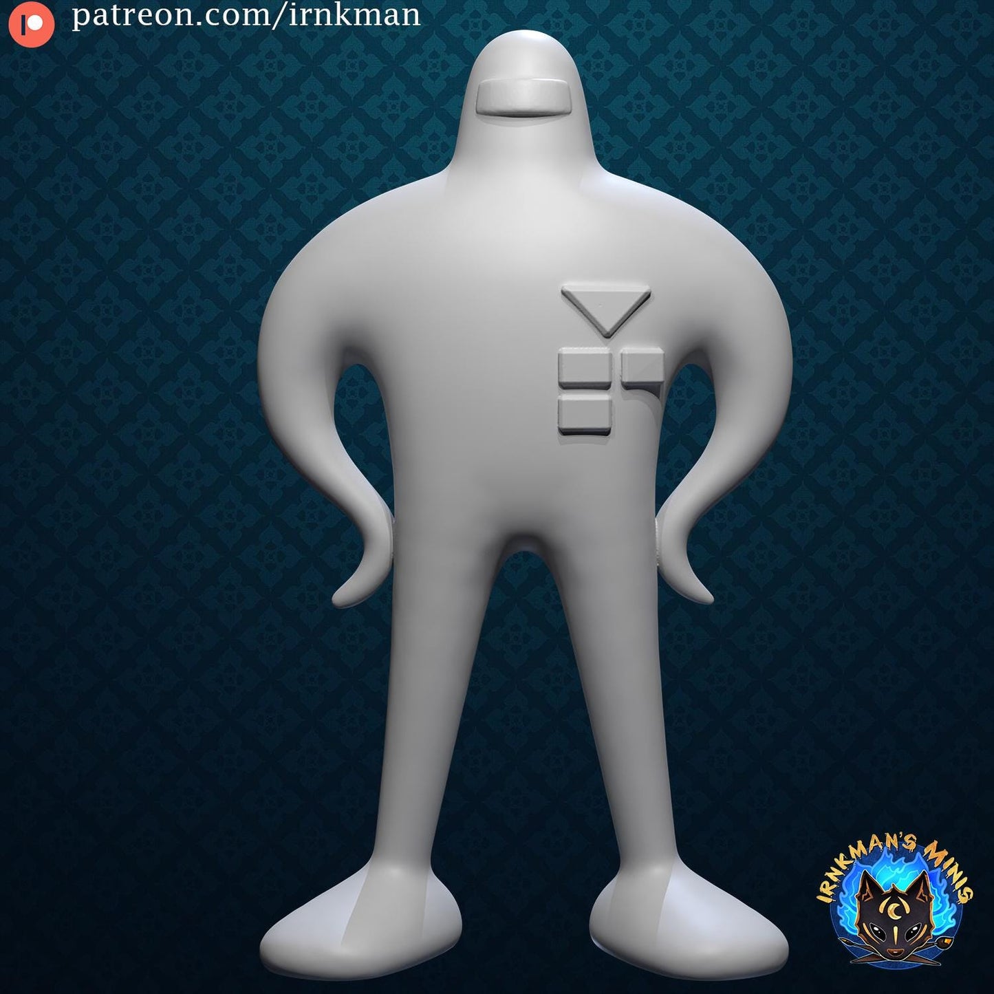 Starman Miniature - 28mm / 32mm / 36mm - Irnkman's Minis - Resin Printed Figure for D&D, TTRPGs, and Board Games