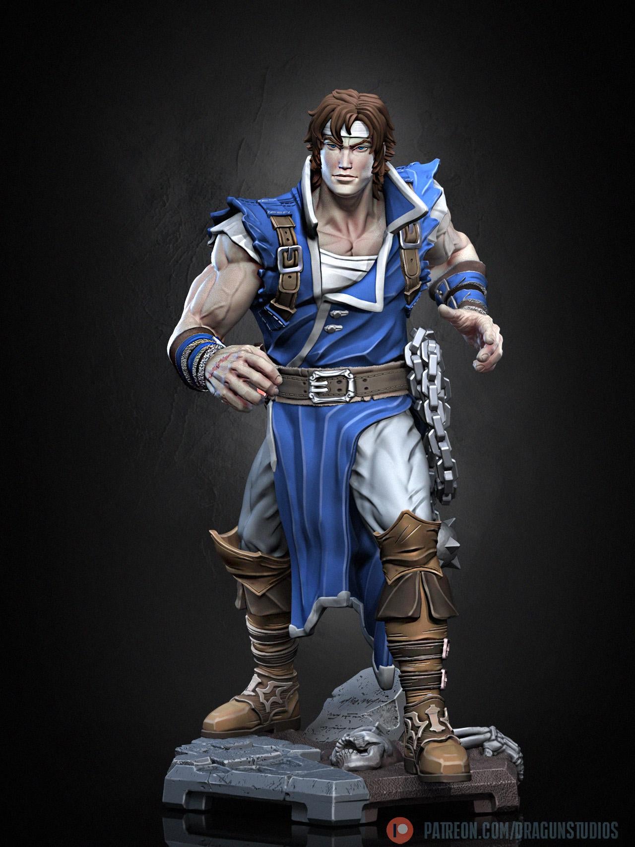 Vampire Vanquisher (Rondo Ver.) Miniature - 28mm / 32mm / 36mm / 100mm - DraGun Studios