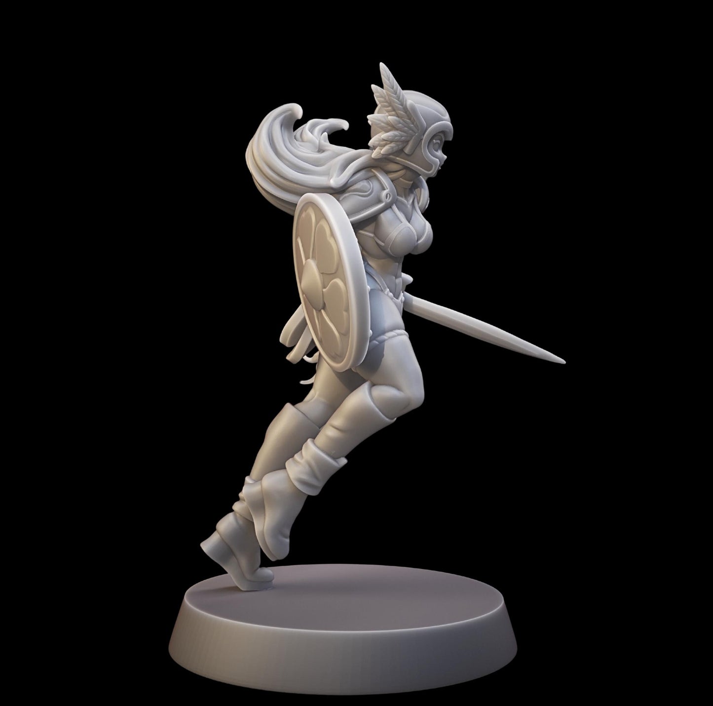 Heartbreaker Warrior Miniature - 28mm / 32mm / 36mm - Juancho's Minis - Resin Printed Figure for D&D, TTRPGs, and Board Games