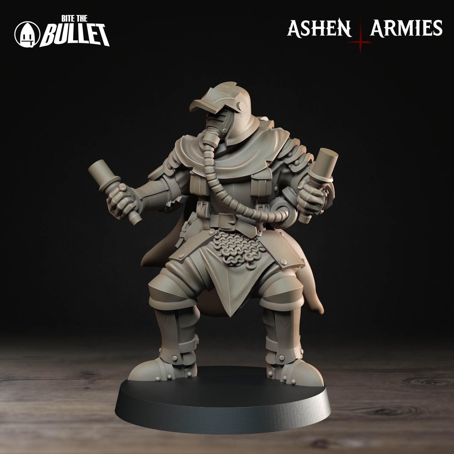 Sanctified Legion Shocktrooper Miniature (4 Variations) - 28mm / 32mm / 36mm - Bite the Bullet - Resin Printed Wargaming Figure