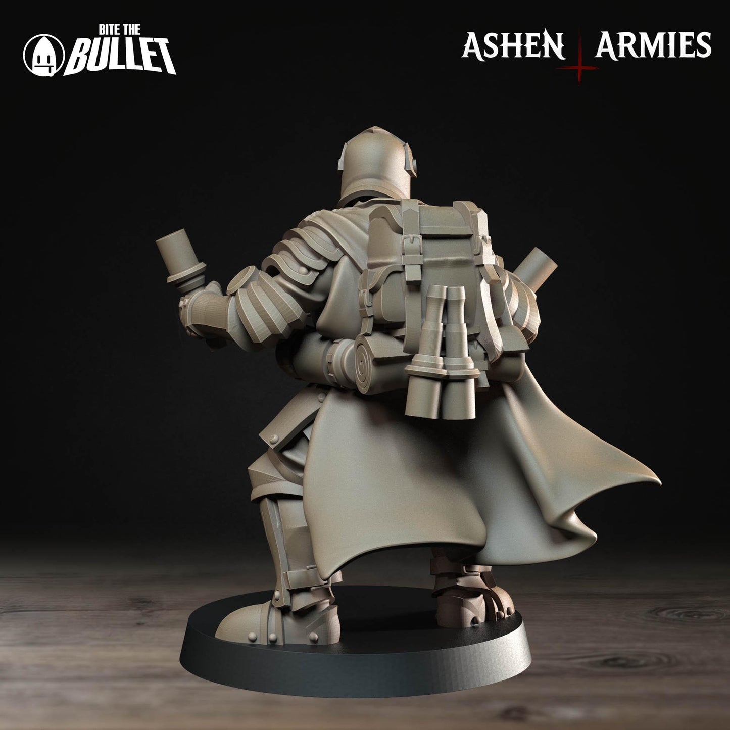 Sanctified Legion Shocktrooper Miniature (4 Variations) - 28mm / 32mm / 36mm - Bite the Bullet - Resin Printed Wargaming Figure