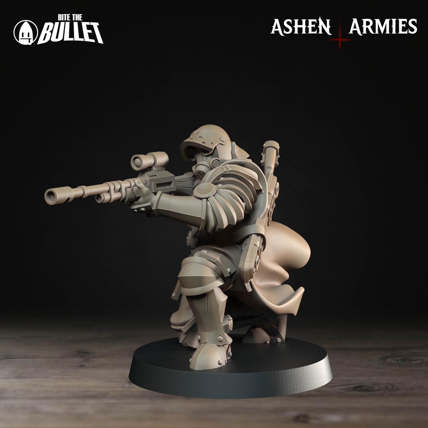Sanctified Legion Shocktrooper Miniature (4 Variations) - 28mm / 32mm / 36mm - Bite the Bullet - Resin Printed Wargaming Figure