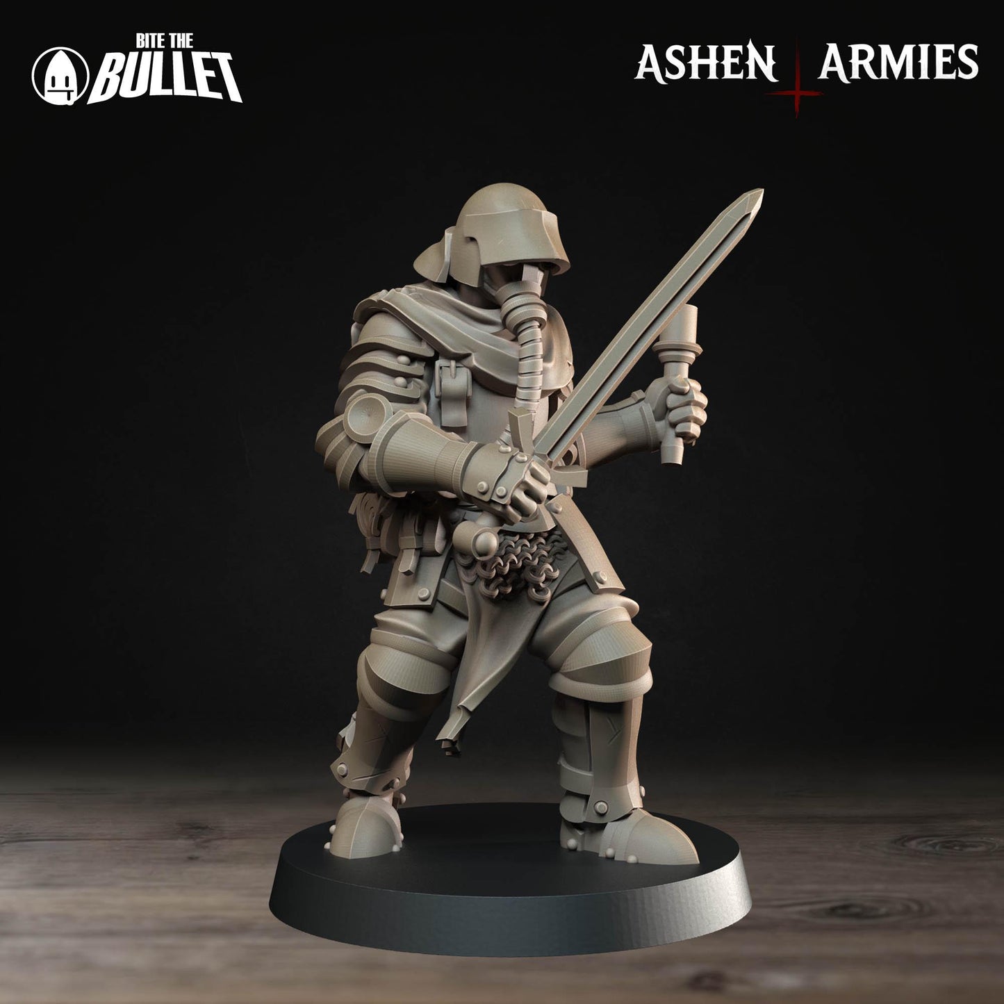 Sanctified Legion Shocktrooper Miniature (4 Variations) - 28mm / 32mm / 36mm - Bite the Bullet - Resin Printed Wargaming Figure