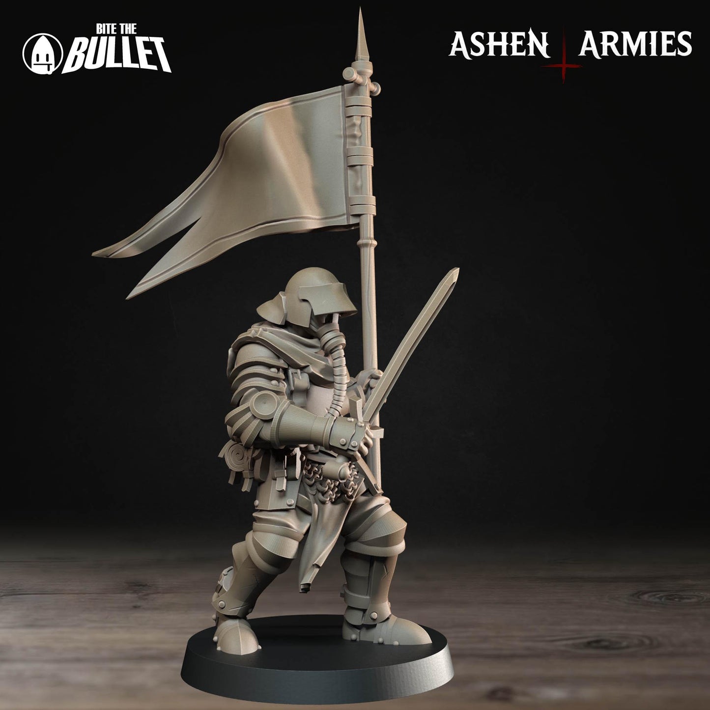 Sanctified Legion Shocktrooper Miniature (4 Variations) - 28mm / 32mm / 36mm - Bite the Bullet - Resin Printed Wargaming Figure