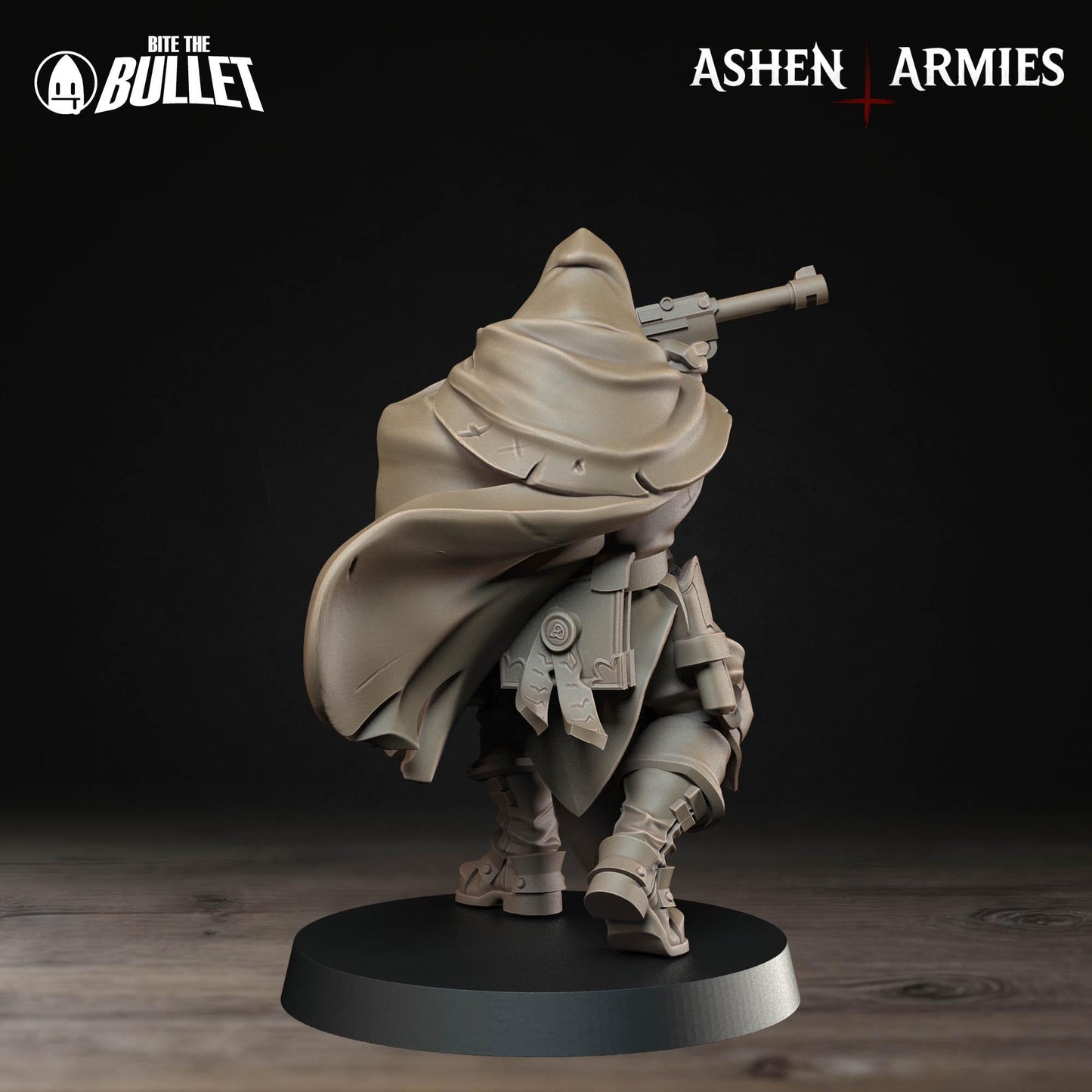Sanctified Legion Pistol Sniper Priest Miniature (2 Variations) - 28mm / 32mm / 36mm - Bite the Bullet - Resin Printed Wargaming Figure