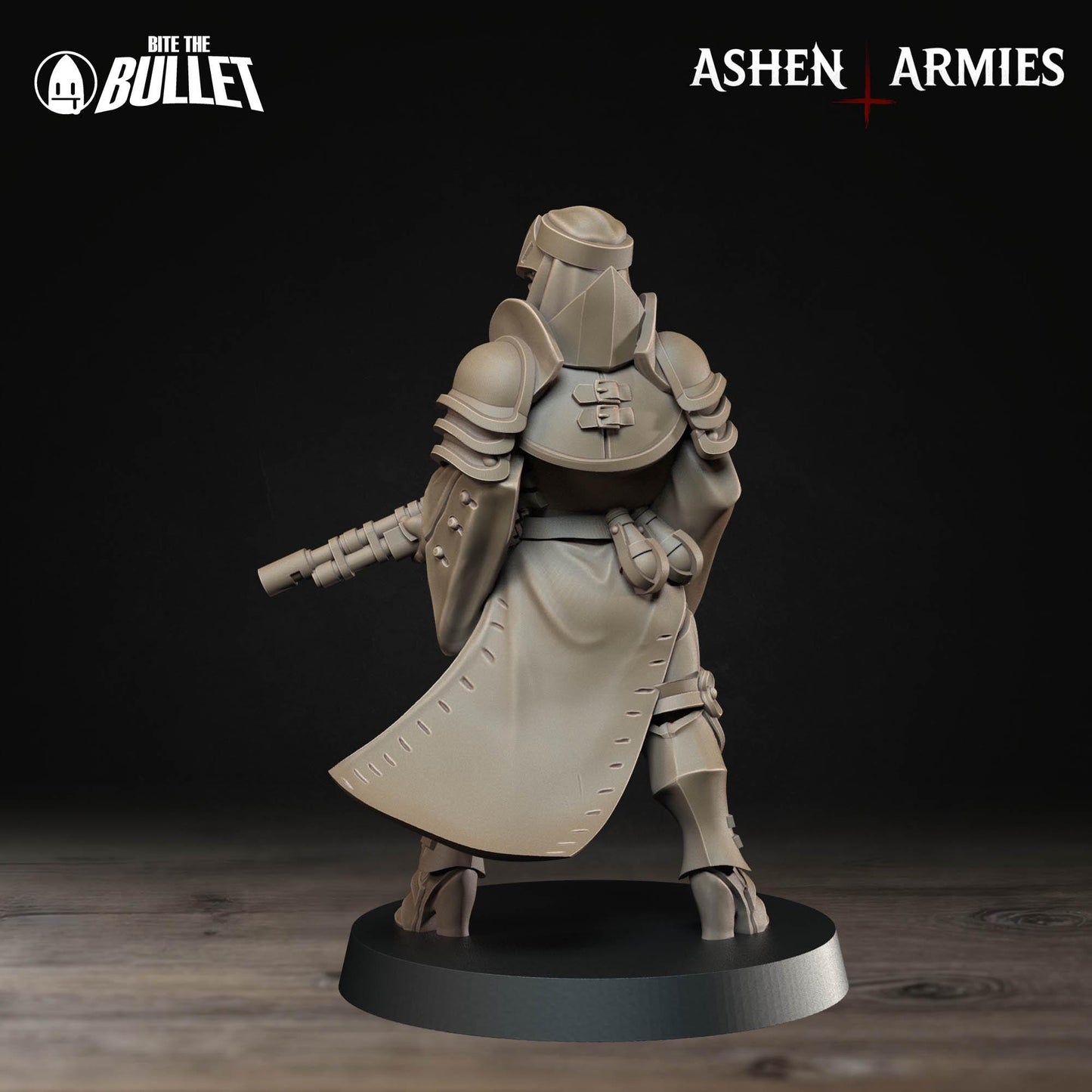 Sanctified Legion Rifle Sniper Priest Miniature (2 Variations) - 28mm / 32mm / 36mm - Bite the Bullet - Resin Printed Wargaming Figure