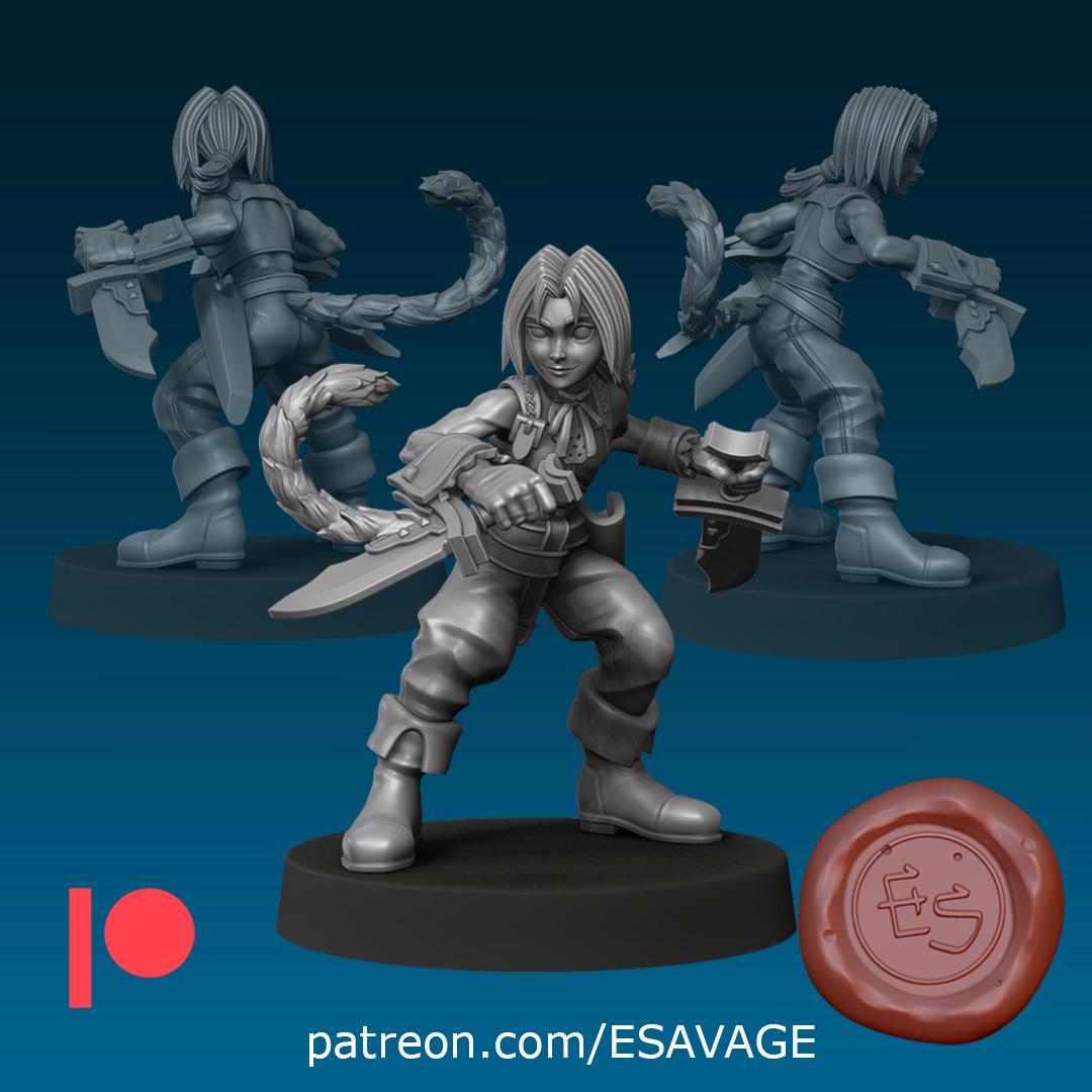 Theatrical Thief Miniature - 28mm / 32mm / 36mm / 75mm - Ethan Savage Studios - Resin Printed Figure for D&D, TTRPGs, and Board Games