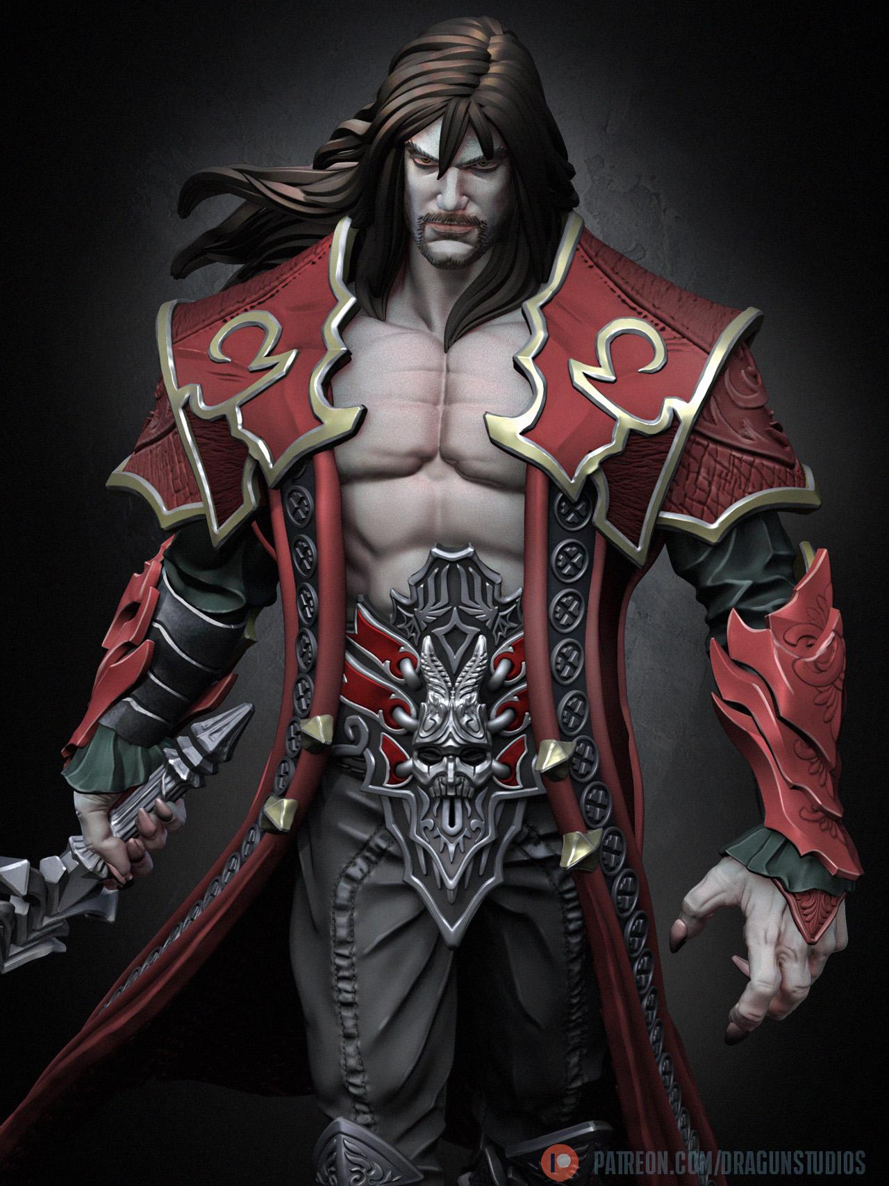 Vampire Killer II Miniature - 28mm / 32mm / 36mm / 100mm - DraGun Studios - Resin Printed Figurine for D&D, TTRPGs, and Board Games