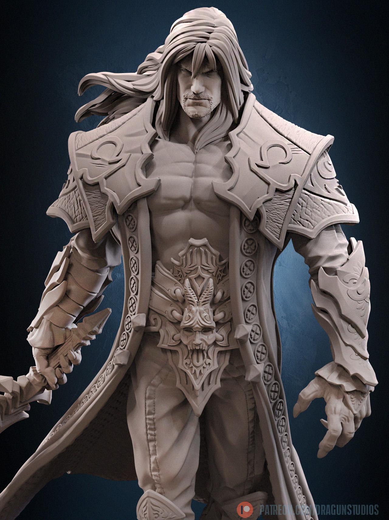 Vampire Killer II Miniature - 28mm / 32mm / 36mm / 100mm - DraGun Studios - Resin Printed Figurine for D&D, TTRPGs, and Board Games