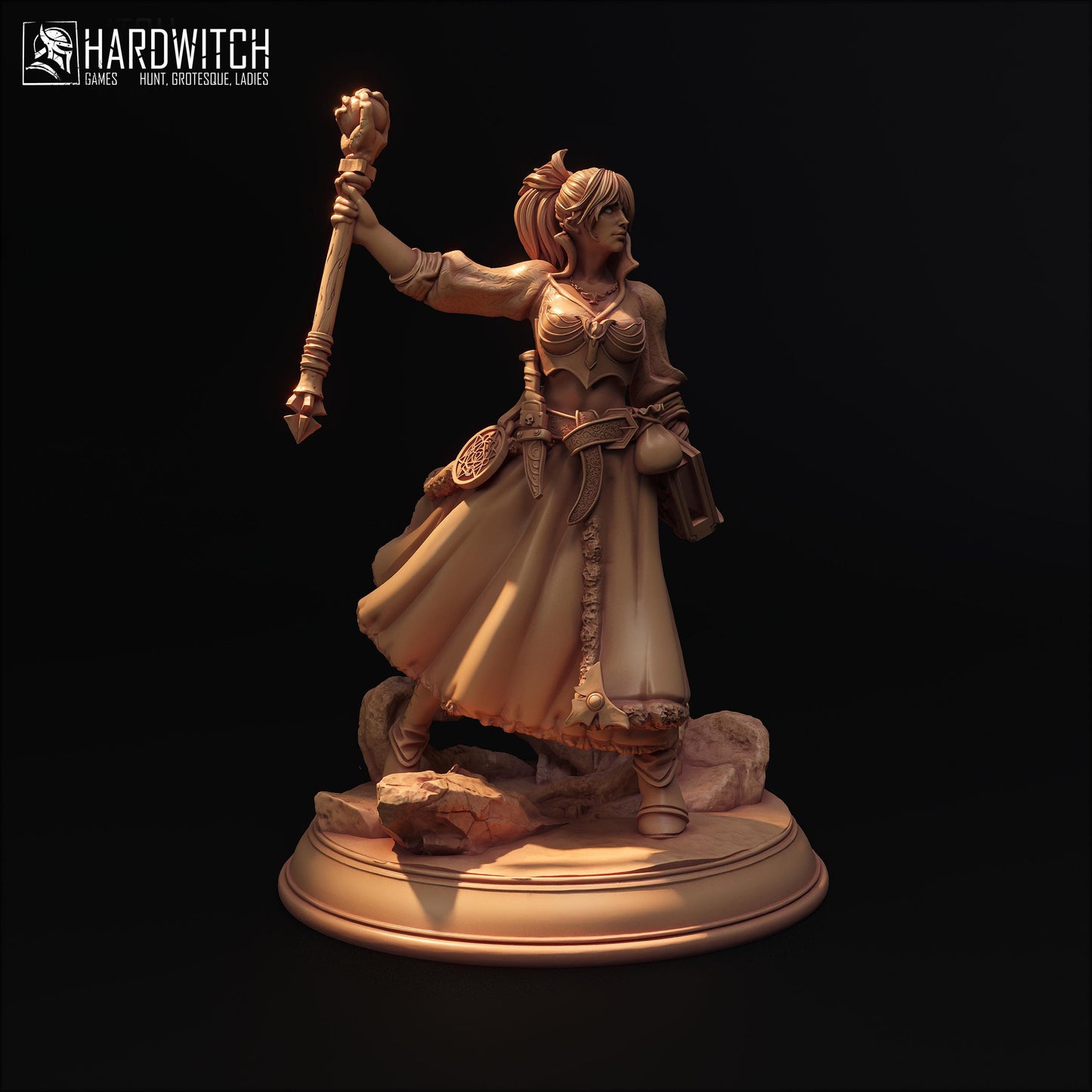 Valeria Stelisoara Miniature (Standard and NSFW) - 28mm / 32mm / 36mm / 75mm - HardWitch Games - Resin Printed Figure for D&D and TTRPGs
