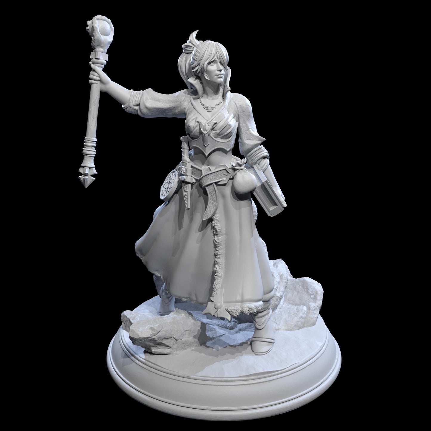 Valeria Stelisoara Miniature (Standard and NSFW) - 28mm / 32mm / 36mm / 75mm - HardWitch Games - Resin Printed Figure for D&D and TTRPGs