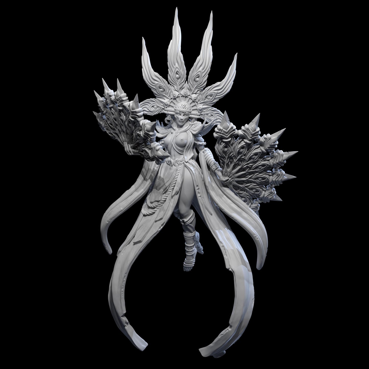 Farida Saahor Miniature (Standard and NSFW) - 28mm / 32mm / 36mm / 75mm - HardWitch Games - Resin Printed Figure for D&D and TTRPGs